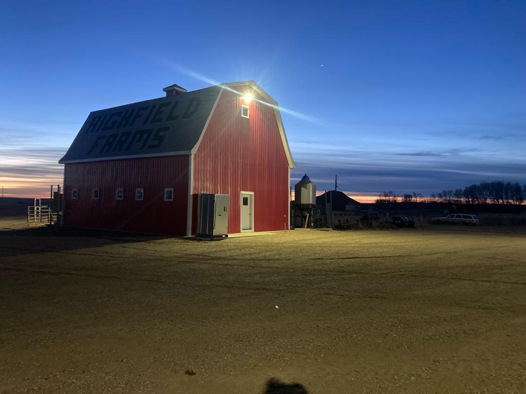 Last light on the home quarter.